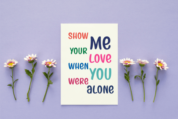 Miss Alone Font PNG with transparent background - Preview 3