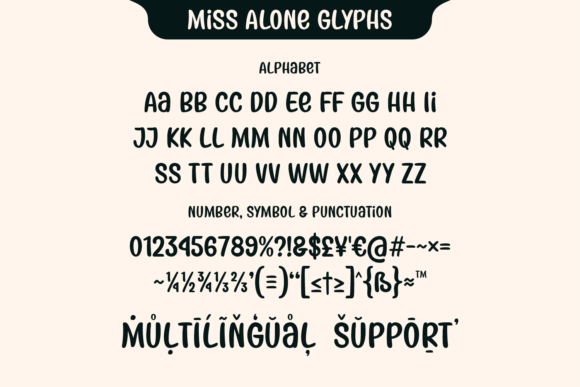 Miss Alone Font PNG with transparent background - Preview 5