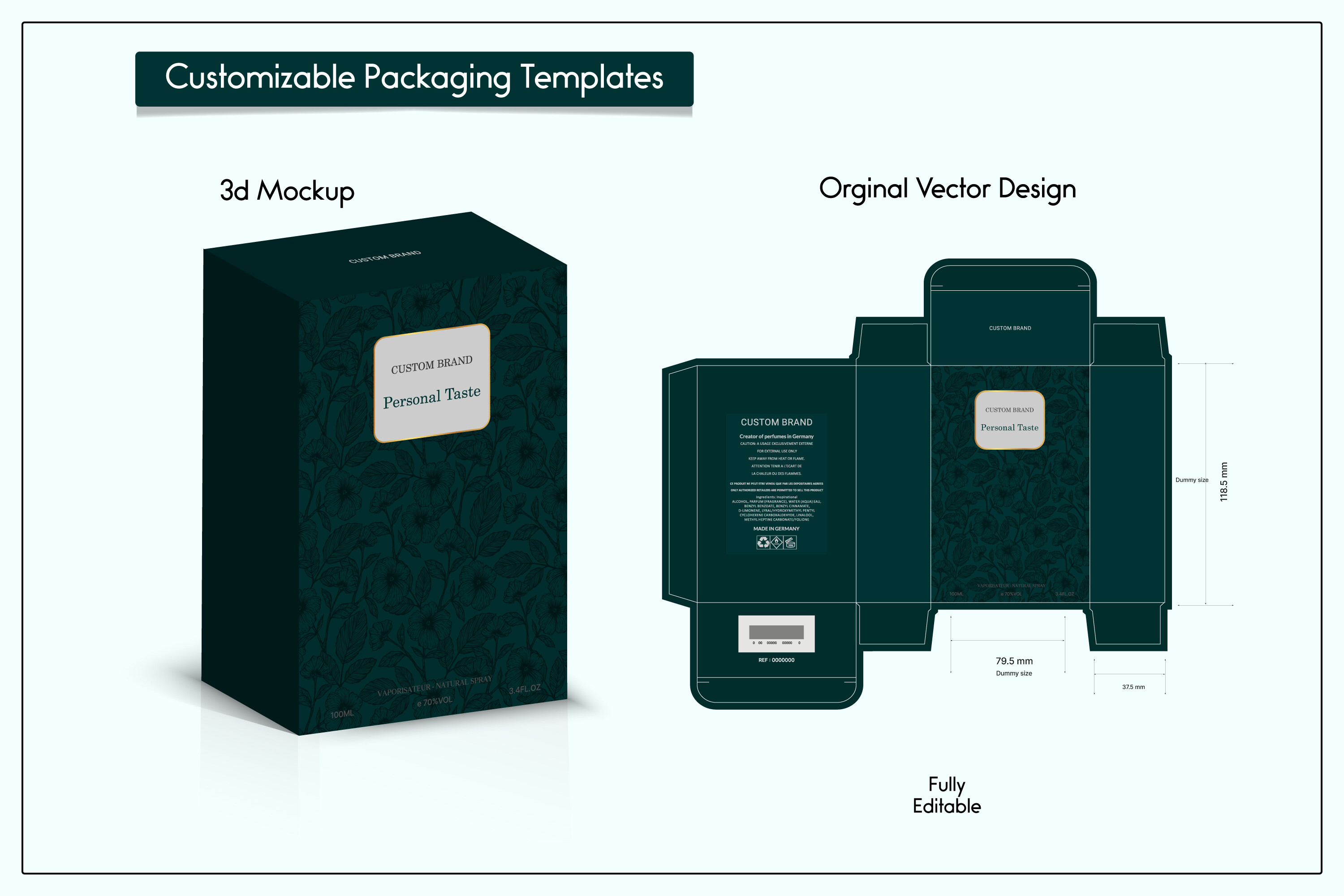 Packaging Box Design with Box Die Line Graphic by sumonuix · Creative ...