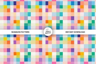 Pastel Checkered Seamless Patterns Graphic by Pattern Universe ...
