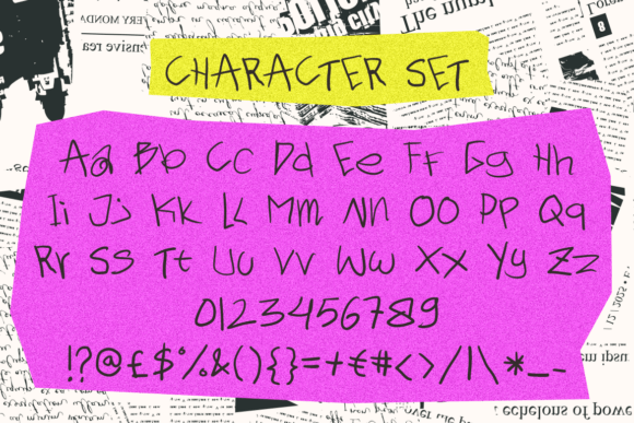 Quirkine Font PNG with transparent background - Preview 4