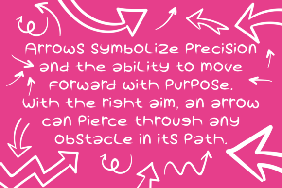 Rounded Arrow Font font preview - 1