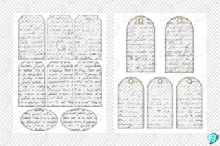 Writing Overlay Tag Ephemera Template Graphic by Emily Designs ...