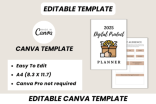 2025 Digital Product Planner Canva Graphic by DIGITAL PRINT BOX ...