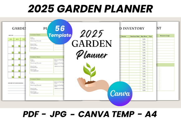 2025 Garden Planner Canva Template