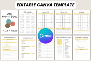 2025 Handmade Business Planner Canva Graphic by DIGITAL PRINT BOX ...