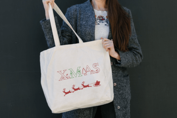 Chrismas Deer Font PNG with transparent background - Preview 5