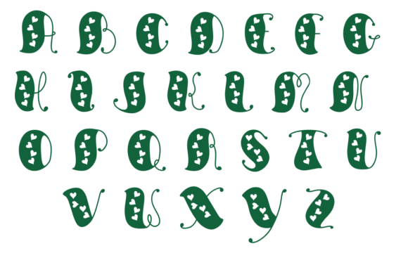 Christmas Heart Font - Preview 1