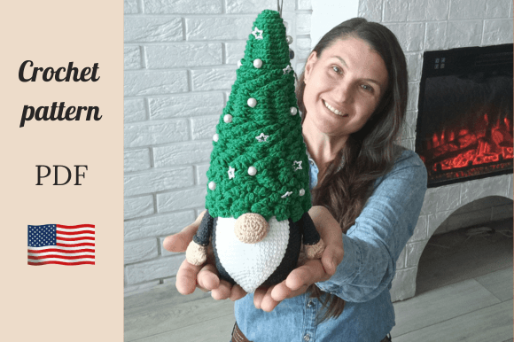 Christmas Tree Gnome Crochet Patern