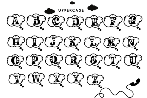 Cloudy Chat Font - Preview 1