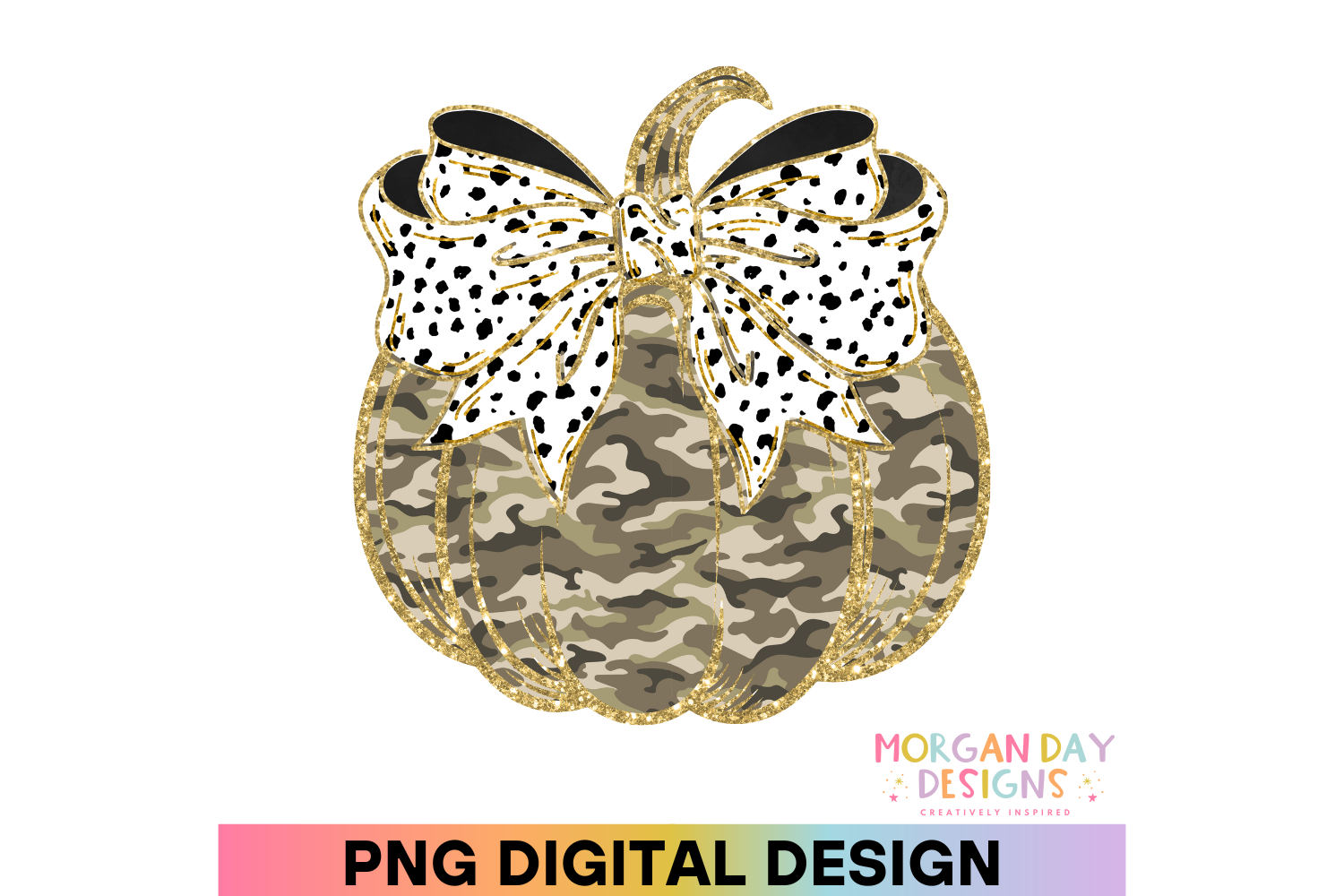 Coquette Camo Pumpkin PNG Graphic by Morgan Day Designs · Creative Fabrica