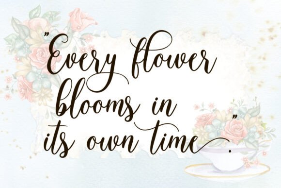 Dainty Blossoms Font - Preview 2