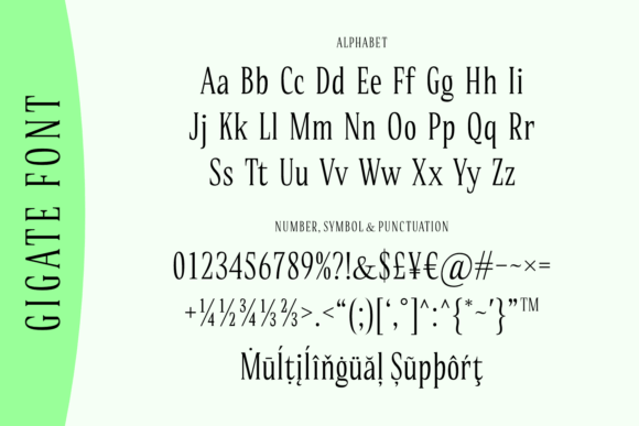 Gigate Font - Preview 3