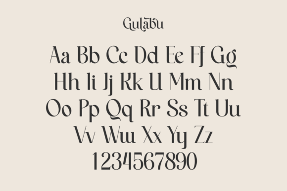 Gulabu Font PNG with transparent background - Preview 3