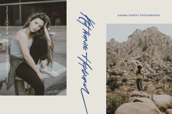 Lauragene Font font preview - 5