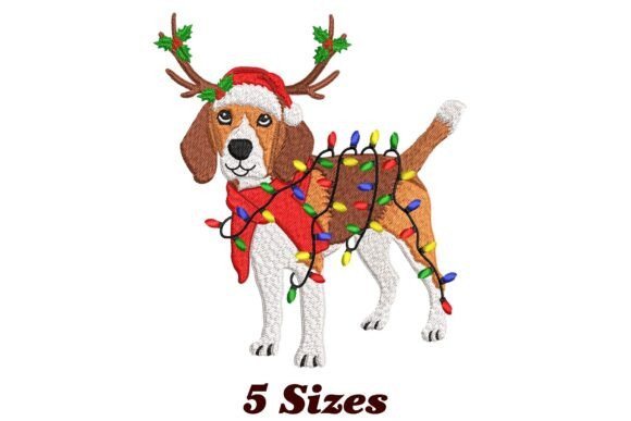 Lighting Beagle Dog Christmas