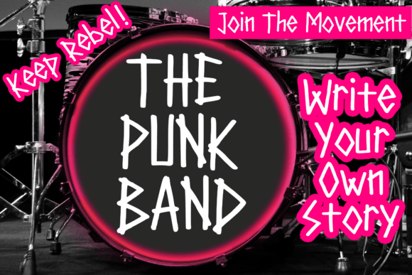 Nordic Punk Font PNG with transparent background - Preview 1