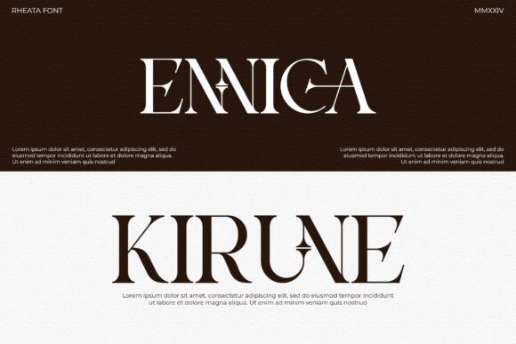 Rheata Font PNG with transparent background - Preview 3