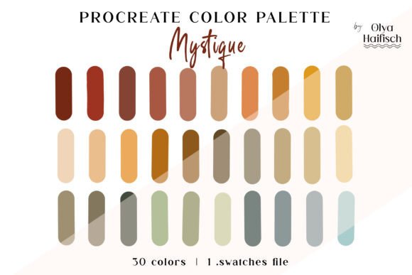 Rich Autumn Procreate Color Palette