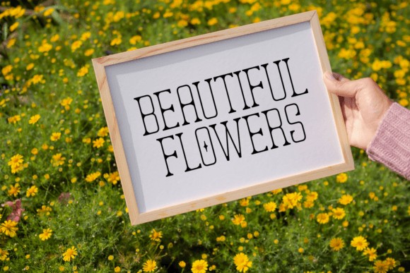 Sharing Flowers Font PNG with transparent background - Preview 1