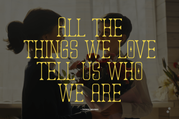 Sharing Flowers Font PNG with transparent background - Preview 3