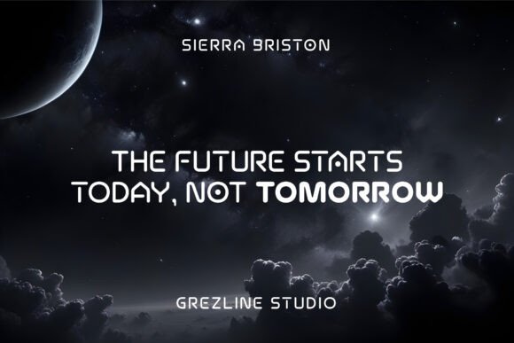 Sierra Briston Font PNG with transparent background - Preview 3
