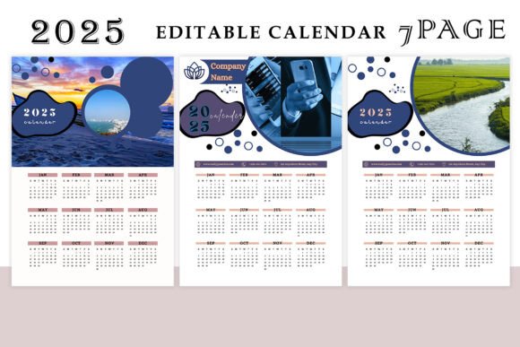 Yearly Calendar Template Graphics