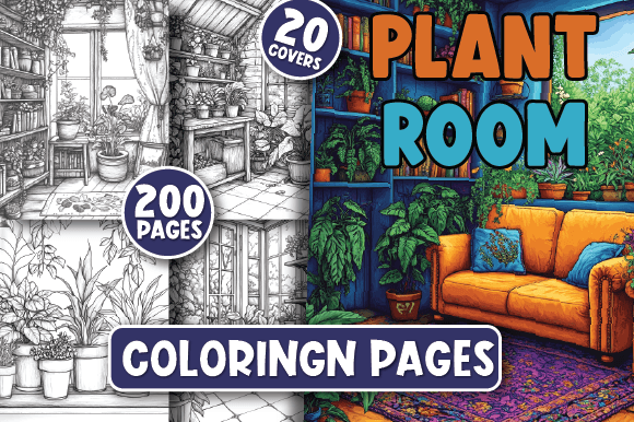 200 Plant Room Coloring Pages