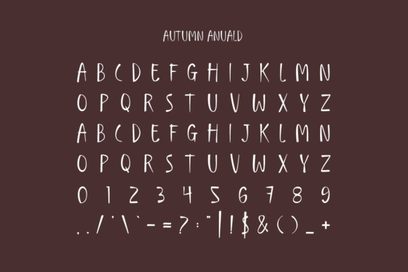 Autumn Anuald Font - Preview 2