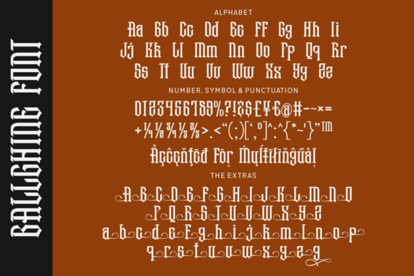 Ballghine Font - Preview 2