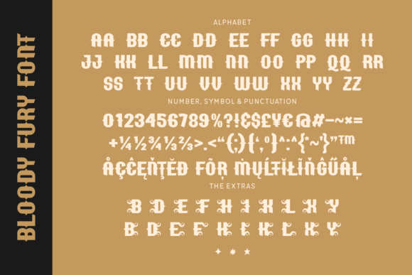 Bloody Fury Font - Preview 1