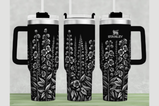 Blossom Stanley 40oz Laser Wrap SVG Graphic by Think Plus Tumbler ...