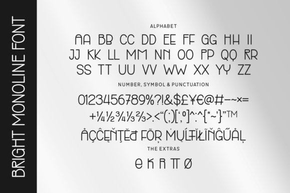 Bright Monoline Font - Preview 3