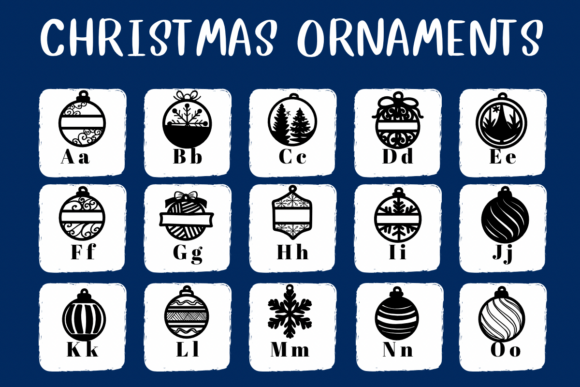 Christmas Ornaments Font - Preview 1