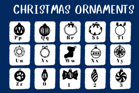 Christmas Ornaments Font - Preview 2