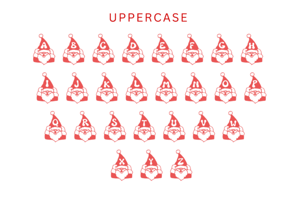 Christmas Santa Hat Font - Preview 1