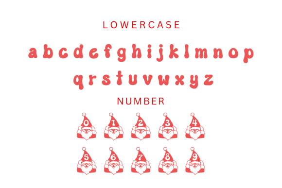 Christmas Santa Hat Font - Preview 2
