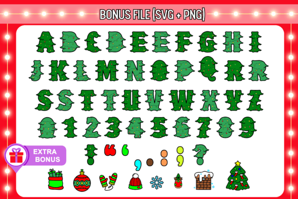 Christmas Tree Font - Preview 2