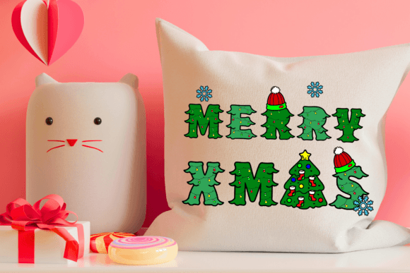Christmas Tree Font - Preview 5