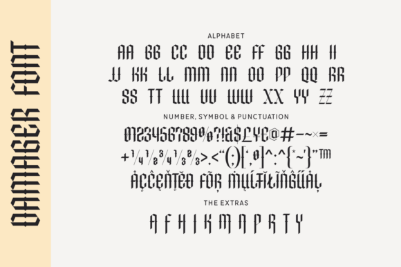 Damager Font - Preview 2