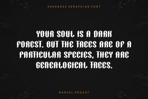 Darkness Seraphine Font - Preview 1