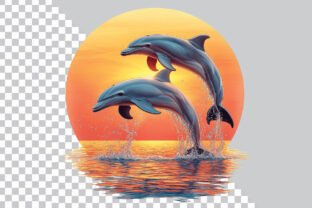 Dolphins Clipart PNG Bundle Graphic by Creationx Space · Creative Fabrica