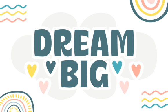 Dreaming Rainbow Font - Preview 2