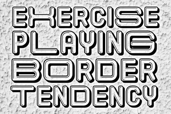 Elastic Letters Font - Preview 2