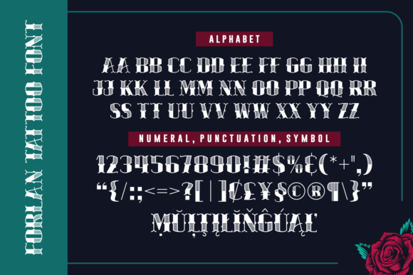 Forlan Tattoo Font - Preview 1