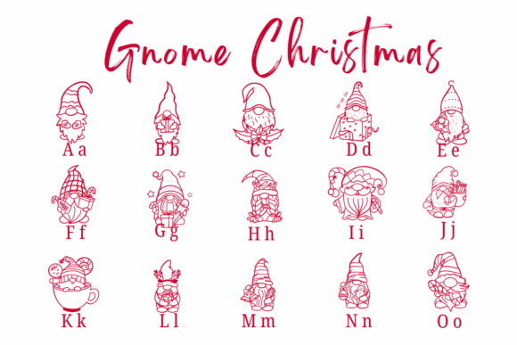 Gnome Christmas Font - Preview 1