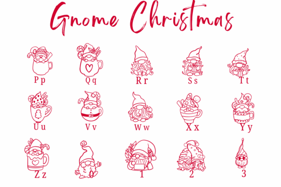Gnome Christmas Font - Preview 2