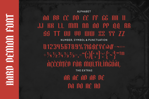 Hard Demon Font - Preview 1