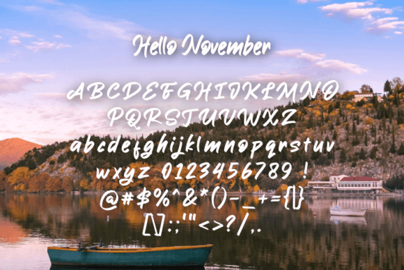 Hello November Font - Preview 1
