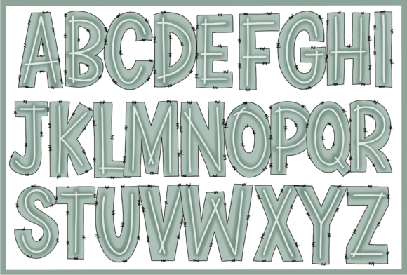 Holly Cute Font PNG with transparent background - Preview 1